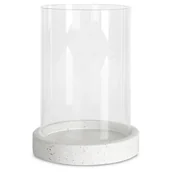 Świeczniki - Świecznik EUROFIRANY Kevin 458328 Biało-przezroczysty - miniaturka - grafika 1