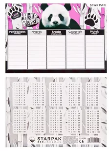 Starpak Plan Lekcji Starpak Panda Pb 25/750 - Szkolne artykuły papiernicze - miniaturka - grafika 1