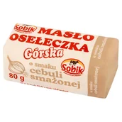 Masło i margaryna - Sobik Masło osełeczka górska o smaku cebuli smażonej 80 g - miniaturka - grafika 1