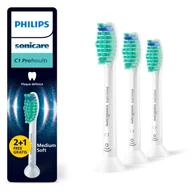 Końcówki do szczoteczek elektrycznych - Philips Sonicare Końcówki C1 Pro Results HX6013/87 białe 2+1gratis - miniaturka - grafika 1