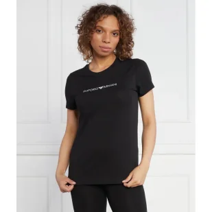 Emporio Armani T-shirt | Regular Fit - Koszulki i topy damskie - miniaturka - grafika 1