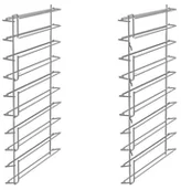 Akcesoria i części AGD - Zestaw wsporników do rusztów lub płaskich tac SMEG PROFESSIONAL RGN11-1035-2 - miniaturka - grafika 1