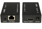Kable - Extender Konwerter Hdmi Na Lan Po Skrętce Rj45 60M - miniaturka - grafika 1