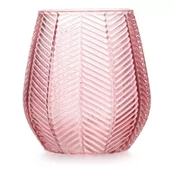 Wazony i flakony - Wazon owalny VITORIA kolor pudrowy róż ameliahome - VASE/AH/VITORIA/POWDERPINK/12X13,5 - miniaturka - grafika 1