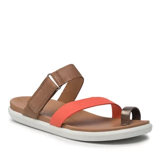 Klapki i japonki damskie - Ecco Japonki Simpil Sandal 20920360109 Stone/Calendula/Whisky - grafika 1