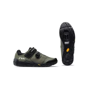Buty rowerowe MTB enduro męskie NORTHWAVE Overland Plus zielone - Buty rowerowe - miniaturka - grafika 1