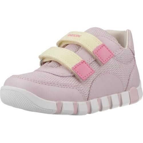 Geox B Iupidoo Girl A, dziewczęce buty gimnastyczne 0-24, Pink Lt Yellow, 23 EU