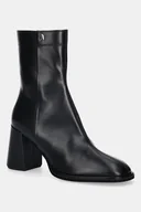 Botki damskie - Furla botki skórzane Diamante damskie kolor czarny na słupku YK05FUD X30000 O6000 - miniaturka - grafika 1