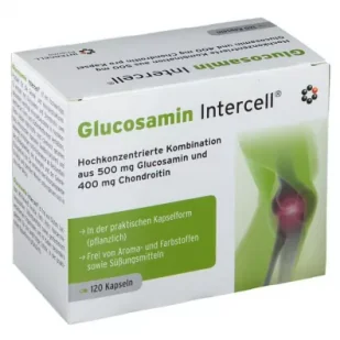 Intercell Pharma Glucosamin Intercell suplement diety 120 kaps. - Stawy, mięśnie, kości - miniaturka - grafika 1