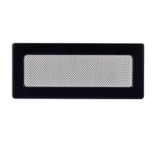 Akcesoria kominkowe - 4 Fire Kratka kominkowa czarna 10,5 cm x 25 cm - miniaturka - grafika 1