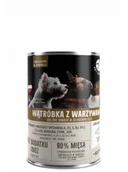 Mokra karma dla psów - PetRepublic Mokra Karma Dla Dorosłych Psów Z Kawałkami Wątróbki i Warzywami W Sosie 400 g - miniaturka - grafika 1