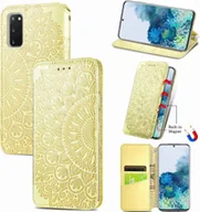 Portfele - Etui na telefon komórkowy Etui na portfel Bumper Cases Mandala Flowers, Do telefonu komórkowego: Apple iPhone 12 mini, Kolor: Żółty - miniaturka - grafika 1