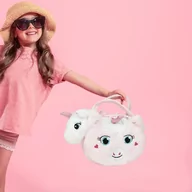 Maskotki i pluszaki - Pluszowa Torebka Z Maskotką Jednorożec Dla Dzieci - miniaturka - grafika 1
