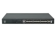 Pozostałe akcesoria sieciowe - LevelOne XQS-3126 łącza sieciowe Zarządzany L3 Czarny - miniaturka - grafika 1