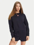 Bluzy damskie - Hunter Bluza Tina HARW0042242 Granatowy Cropped Fit - miniaturka - grafika 1
