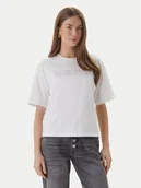 Koszulki i topy damskie - ONLY T-Shirt Rhine 15368901 Biały Boxy Fit - miniaturka - grafika 1