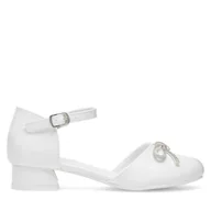 Buty dla dziewczynek - Baleriny Nelli Blu CM230730-10 Biały - miniaturka - grafika 1