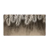 Podkładki na biurko - Mata ochronna na biurko Liście i Drewno 90x45 cm - miniaturka - grafika 1