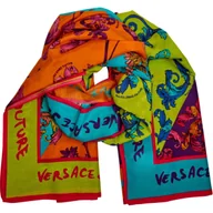 Apaszki i szaliki damskie - Versace Jeans Couture Szal z dodatkiem jedwabiu - miniaturka - grafika 1
