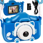 Aparaty Cyfrowe - Kruzzel 16952 Aparat cyfrowy dla dzieci 16 GB niebieski - miniaturka - grafika 1