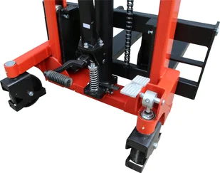 WÓZEK PALETOWY PALECIAK WIDŁOWY MASZTOWY PODNOŚNIKOWY SFH 1016 1T 1000KG 1.6 metra z regulowanym rozstawem wideł oraz pompą nożną - Wózki magazynowe - miniaturka - grafika 2