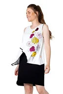Sukienki - Mamatayoe Jasna sukienka księżycowa dla kobiet, Off White & Black, XL - miniaturka - grafika 1