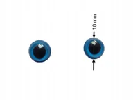 Prace ręczne dla dzieci - Oczka do maskotek 10 mm - niebieskie (2 sztuki) - miniaturka - grafika 1