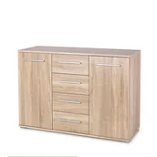 Komody - Komoda KM-4 Dąb Sonoma Lima Halmar Dąb Sonoma - miniaturka - grafika 1