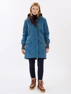 Kurtki damskie - finside Dwustronna kurtka zimowa "Suomukka" w kolorze niebiesko-brązowym - miniaturka - grafika 1