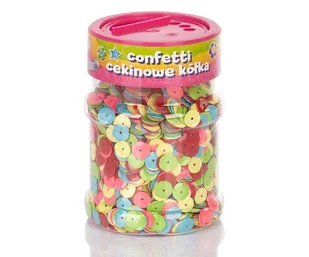 Astra Astra, confetti cekinowe kółka, mix kolorów intensywnych, 100 g - Scrapbooking - miniaturka - grafika 2