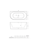 Wanny - Lavita Caldera Wanna wolnostojąca przyścienna 160x75 cm narożna lewa biały połysk 5900378333753 - miniaturka - grafika 1