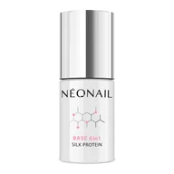 Lakiery hybrydowe - Neonail Base 6in1 Silk Protein Proteinowa baza 7,2ml - miniaturka - grafika 1