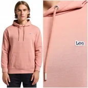 Bluzy damskie - Lee PLAIN HOODIE Sepia bawełniana koralowa bluza z kapturem kangurka S - LEE - miniaturka - grafika 1
