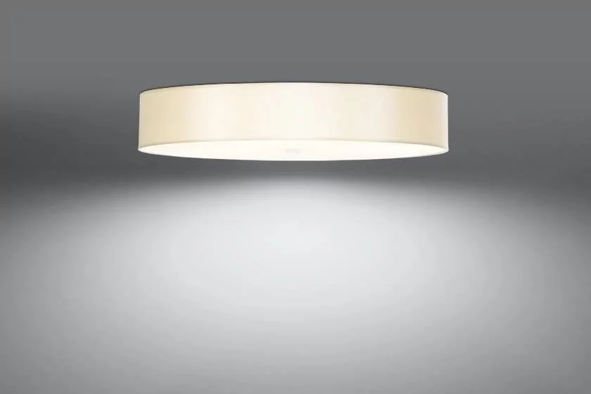 Sollux Lighting LAMPA plafon sufitowa OPRAWA okrągła abażurowa biała SL813