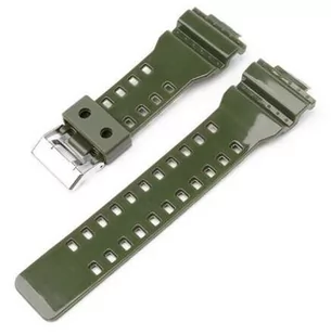Opaska Pasek Bransoleta Smooth Casio G-Shock Ga-100 Ga-110 Gd-100 G-8900 Army Green Glossy - Akcesoria do smartwatchy - miniaturka - grafika 1