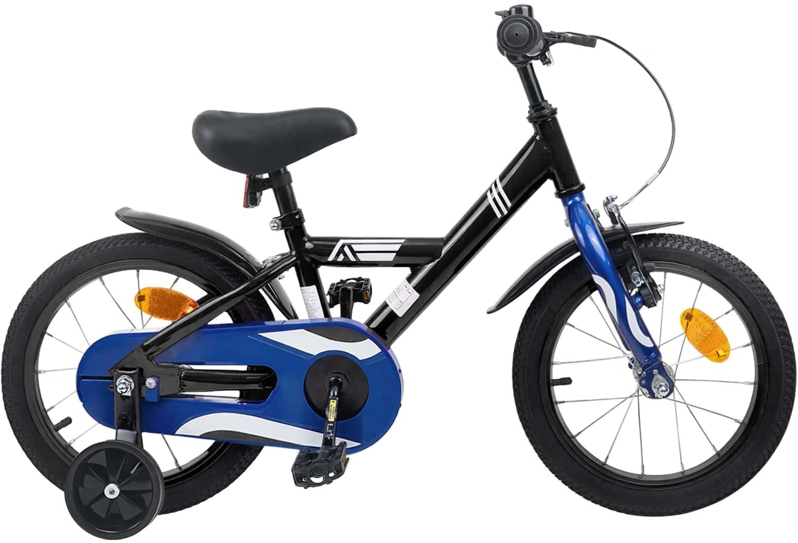 vidaXL vidaXL Rower Dziecięcy 14 Cali dla dzieci w wieku 3-5 lat Czarny
