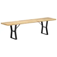 Ławki do przedpokoju - vidaXL Ławka, 160 cm, lite drewno mango - miniaturka - grafika 1