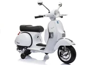 Pojazdy elektryczne dla dzieci - producent niezdefiniowany Skuter Na Akumulator Vespa Biały - miniaturka - grafika 1