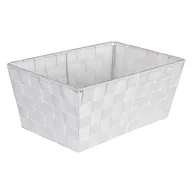 Pojemniki łazienkowe - Organizer DOMI 13 x 30 x 20 cm pleciony biały - miniaturka - grafika 1
