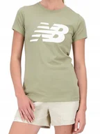 Koszulki i topy damskie - KOSZULKA damska NEW BALANCE WT03816OLF sportowa / treningowa XS - miniaturka - grafika 1