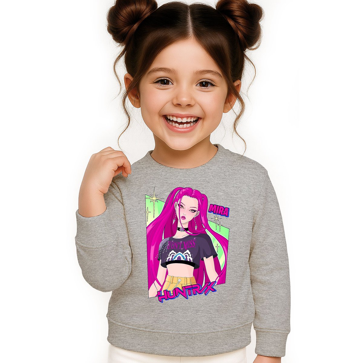 BLUZA DZIECIĘCA HUNTRIX MIRA KPOP 134-140 BAWEŁNIANA JAKOŚĆ