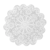 Obrusy i serwetki - Podkładka VITTA śr. 38 cm biały - miniaturka - grafika 1