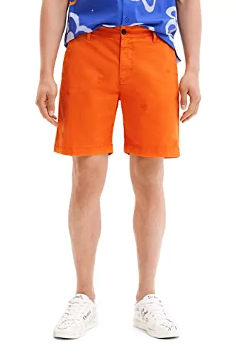Desigual Spodnie męskie, pomarańczowy, 36