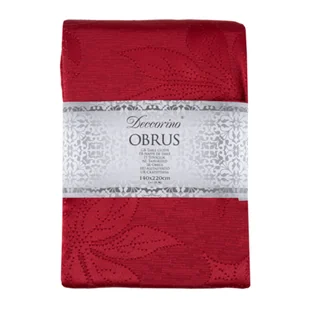 Obrus 140 x 220 cm poisencje bordowy - Obrusy i serwetki - miniaturka - grafika 1