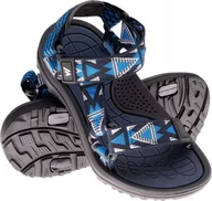 Buty dla dziewczynek - MARTES ESSENTIALS Sandały dziecięce Martes Essentials Mercheto Jr niebiesko-czarne rozmiar 35 - miniaturka - grafika 1