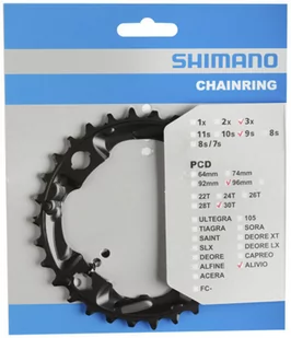 Shimano Łańcuchy arkuszy 30Z FC-M4000 Y1PL98040 - Łańcuchy rowerowe - miniaturka - grafika 1