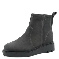 Kozaki damskie - TAMARIS Damskie buty Comfort Boot Flat Półdługie kozaki, ANTRAC. Suede, 41 EU, Antrac Suede, 41 EU - miniaturka - grafika 1
