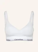 Biustonosze - Calvin Klein Biustonosz Push-Up Icon Cotton Modal weiss - miniaturka - grafika 1