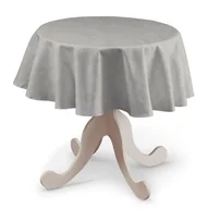 Obrusy i serwetki - Dekoria Obrus okrągły jasny popiel 135 cm Damasco 415-613-81 - miniaturka - grafika 1