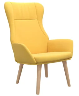 Musztardowy skandynawski fotel wypoczynkowy G6-H50 - Fotele Musztardowy skandynawski fotel wypoczynkowy G6-H50 - Fotele - miniaturka - grafika 1
